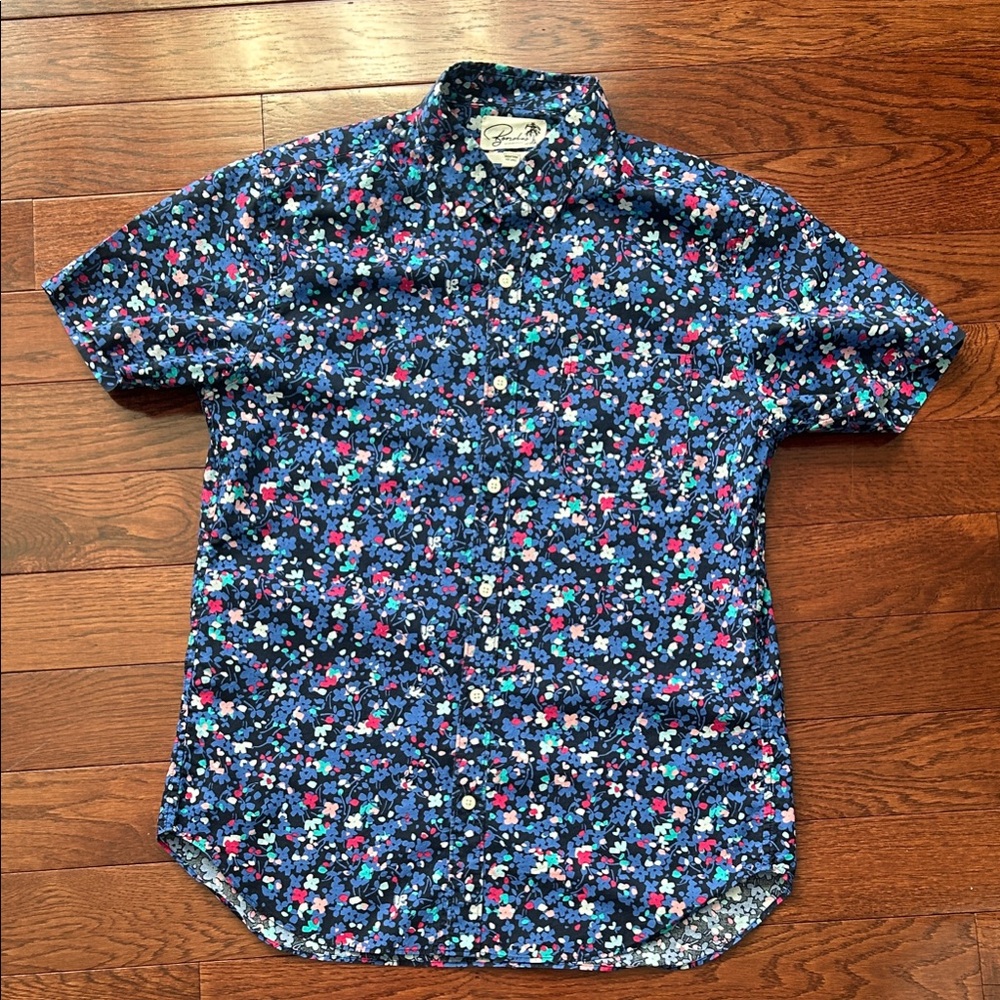 Bonobos Riviera short sleeve Blue Floral Men's Shirt